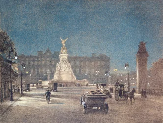 Udsigt over Buckingham Palace udgivet af W.M. Power, 1912